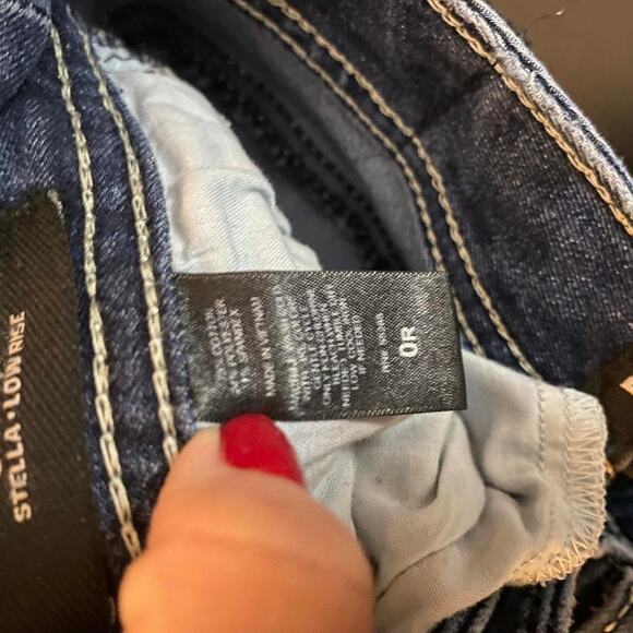 ReRock for Express Women's Jeans  size OR Dark wash Boot Low Rise Stretch Denim - Picture 4 of 4